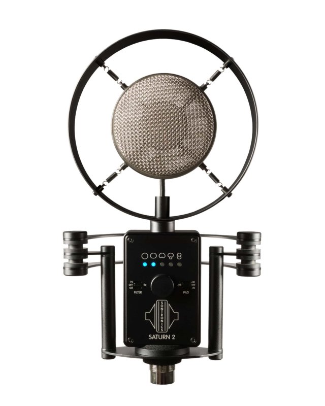 Sontronics Saturn 2 - Multi-Pattern Large-Diaphragm Condenser Microphone, Black