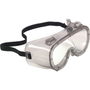 Safety Works Chemical and Impact Gray Tint Frame Safety Goggles with Anti-Fog Clear Lenses