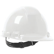 Safety Works White Cap Style Non-Vented Hard Hat with Pin Lock