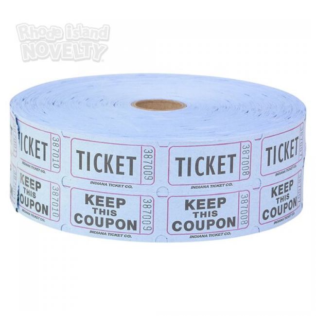 DOUBLE ROLL TICKET BLUE -2000/ROLL