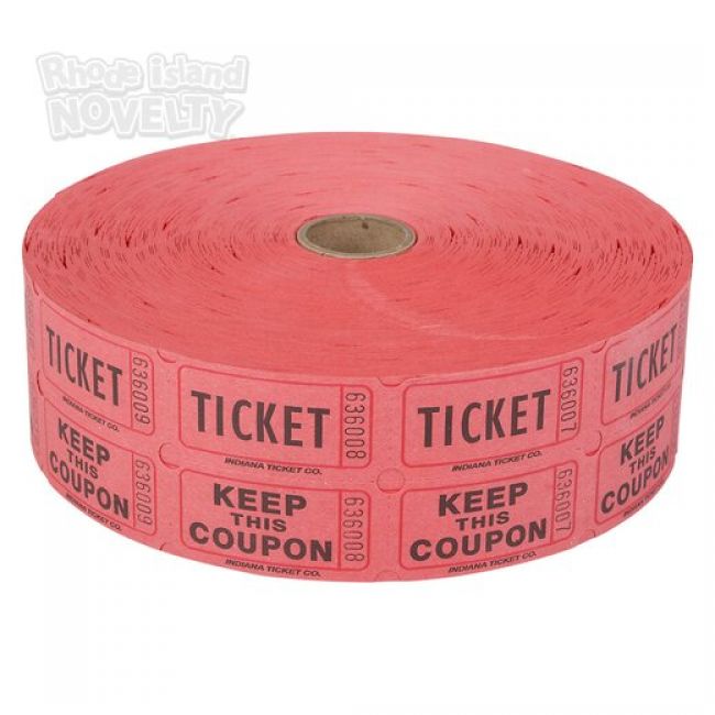 DOUBLE ROLL TICKET RED -2000/ROLL