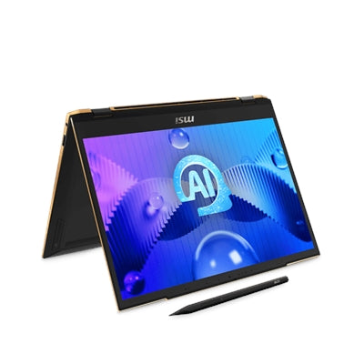 MSI - Summit E13 AI Evo A1M 2-in-1 13.3" Touch Screen Laptop - Intel Core Ultra 7 with 32GB Memory - 1 TB SSD - Ink Black, Black