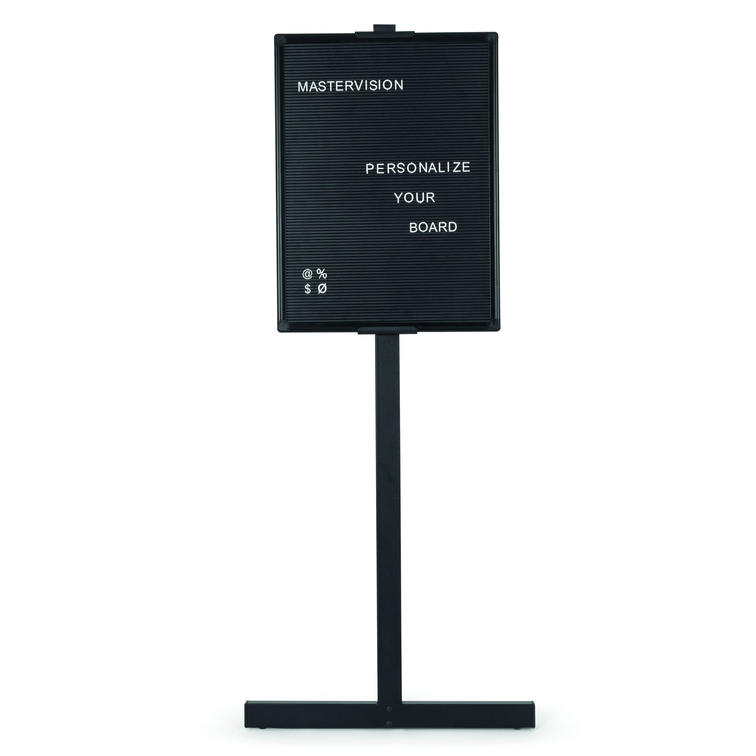 MasterVision Letter Board Stand 18"x 24", Aluminum Frame, Black