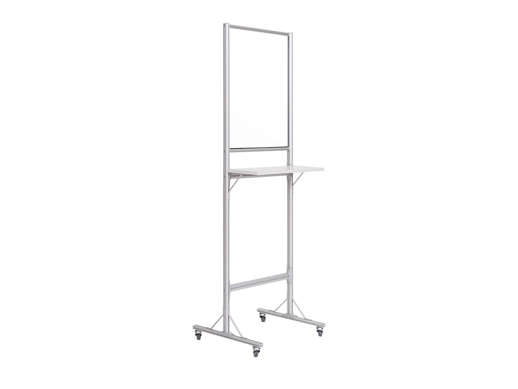 Standing Desk W/ Transparent Board  & Wheels23.6""X74.8"X22"