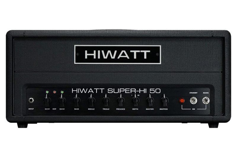 Hiwatt SUPER-HI 50 Head - 50W 2-Channel Amp W/ Extreme Gain