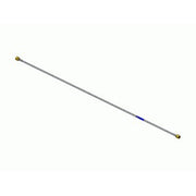 Stainless Steel Braided PTFE Pigtail, 1/4" F X 1/4" F, 48" OAL