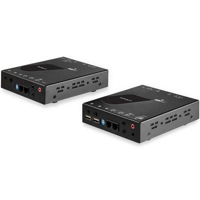 Startech HDMI KVM Extender Over IP Network - 4K 30Hz HDMI and USB Over IP LAN or Cat5e/Cat6 Ethernet (100m/330ft) - Remote KVM Console - HDMI KVM Exte