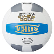 Competition Volleyball - Premium Leather - College Blue/White/Silver Gray