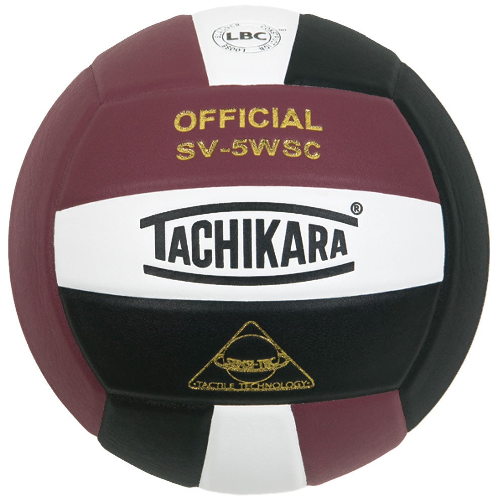 Competition Volleyball - Sensi-Tec Microfiber Composite - Cardinal/White/Black