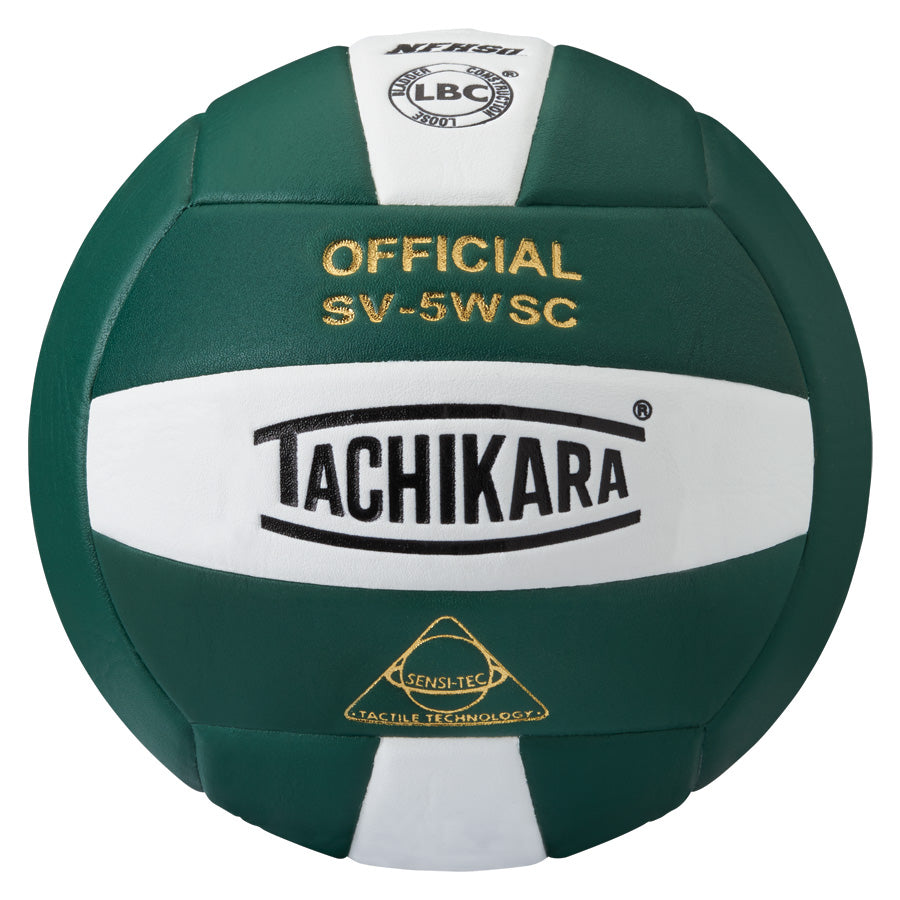 Competition Volleyball - Sensi-Tec Microfiber Composite - Dark Green/White