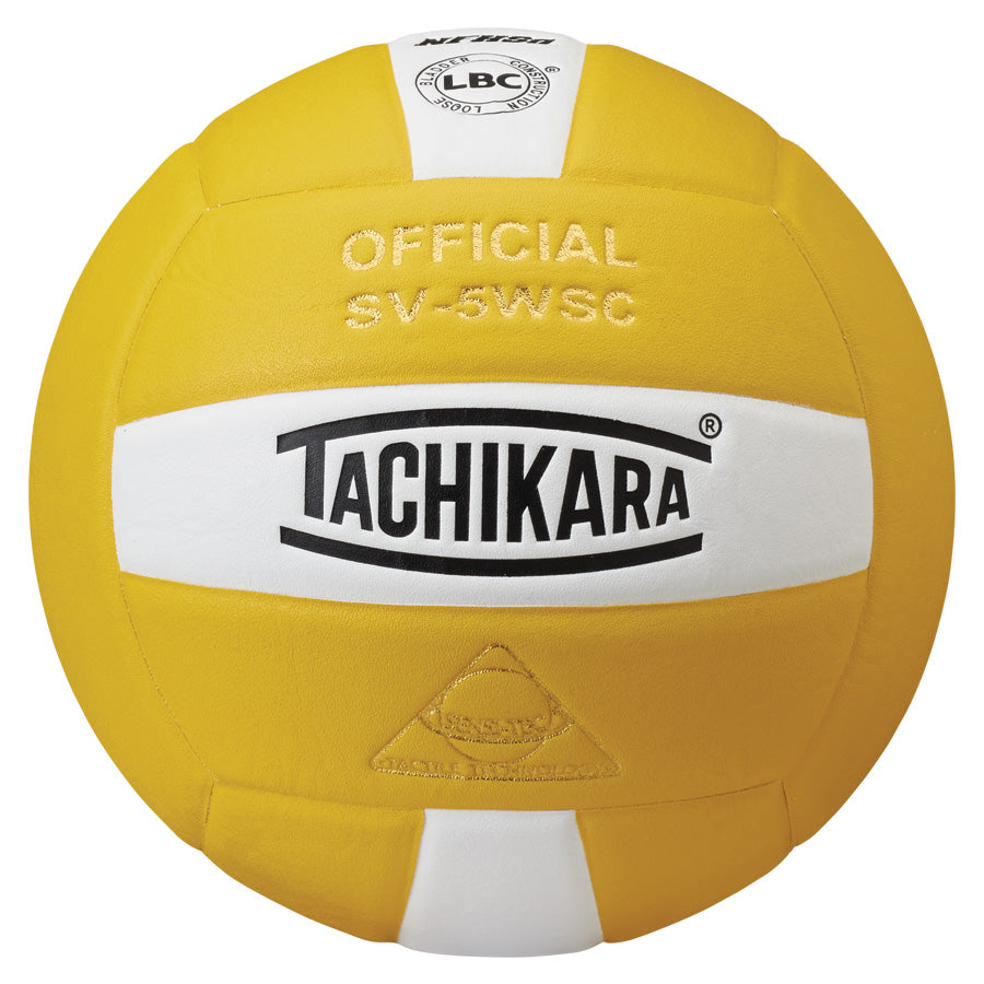 Competition Volleyball - Sensi-Tec Microfiber Composite - Gold/White