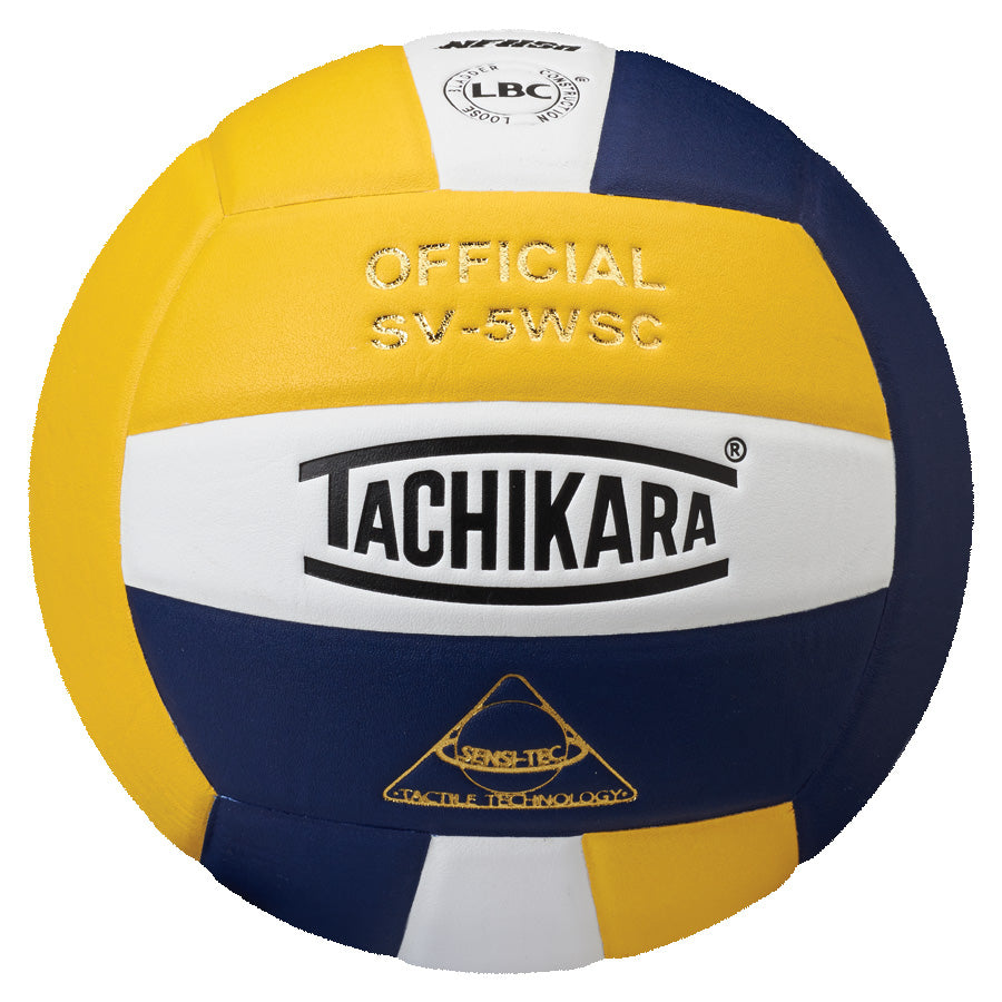 Competition Volleyball - Sensi-Tec Microfiber Composite - Gold/White/Navy