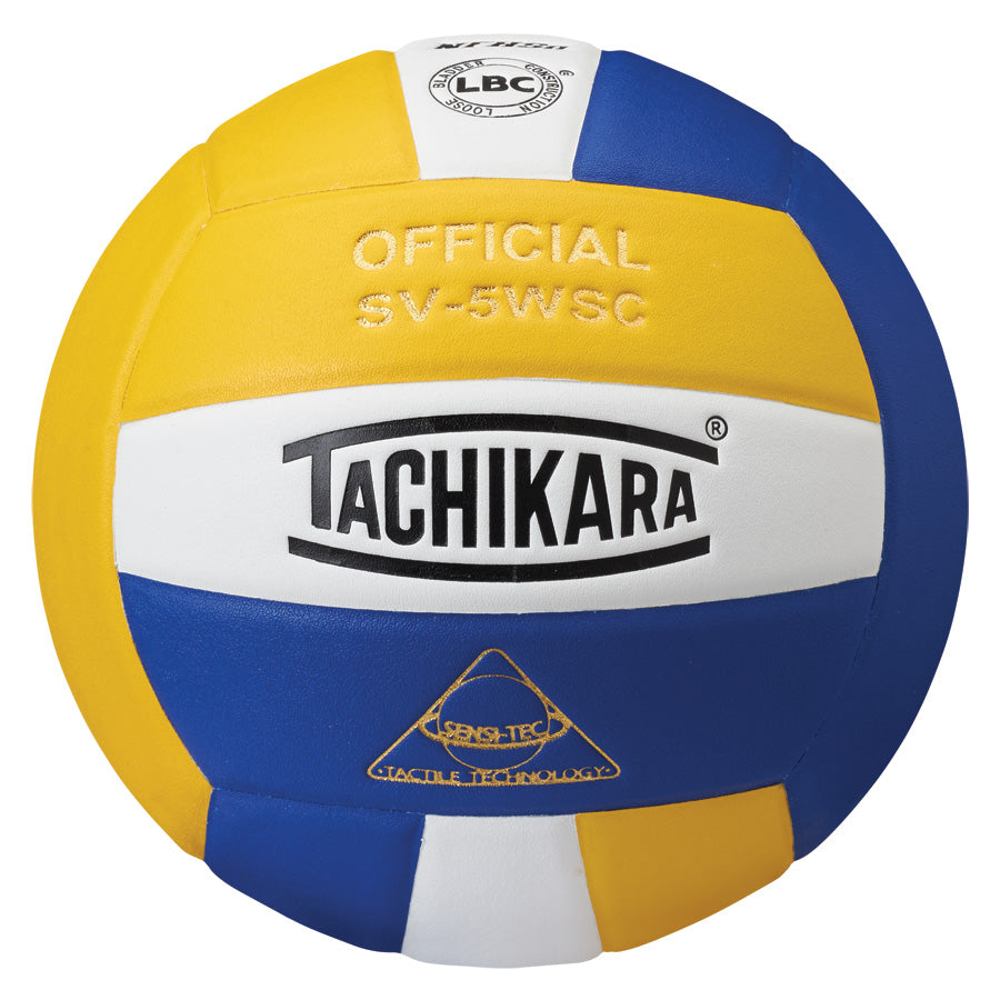 Competition Volleyball - Sensi-Tec Microfiber Composite - Gold/White/Royal