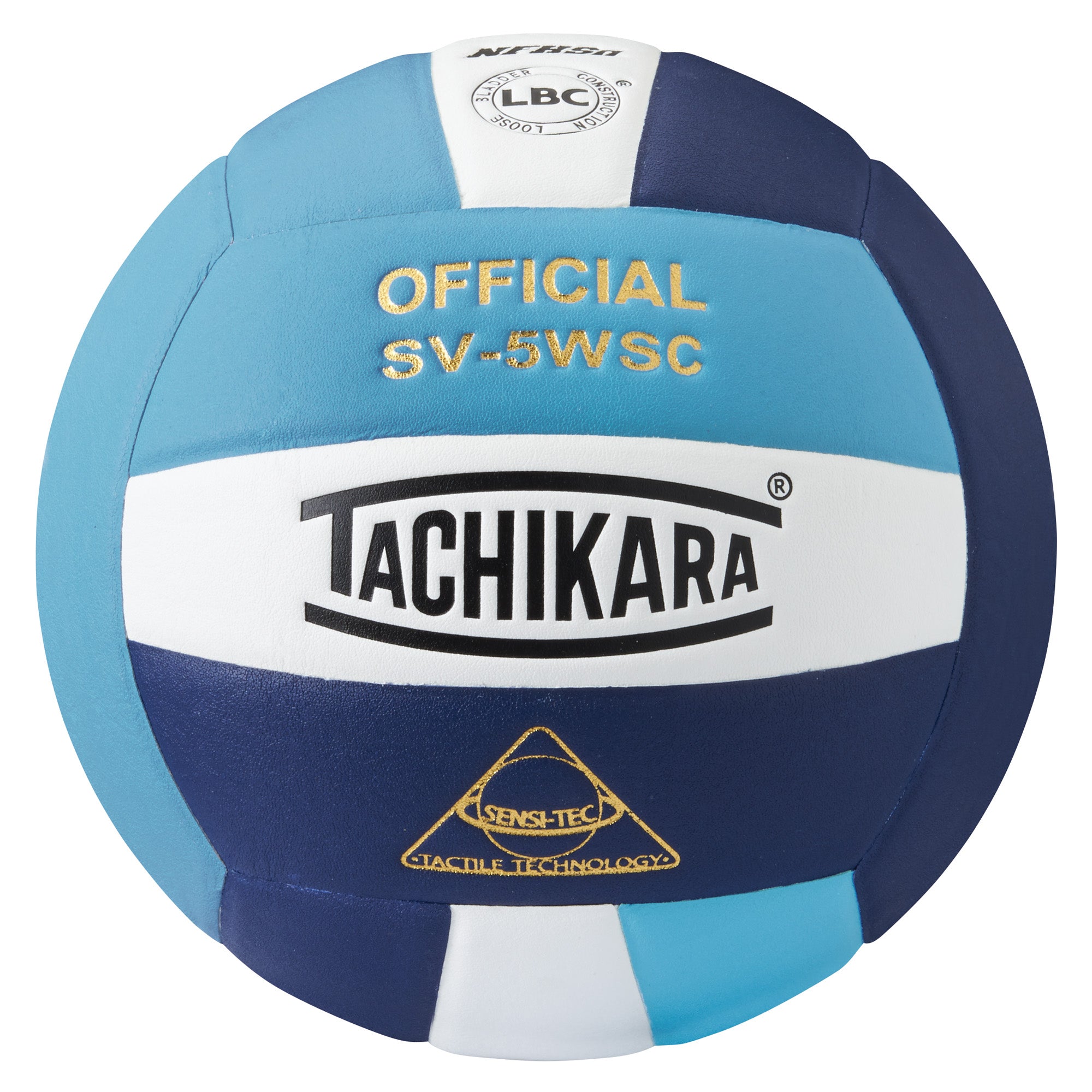 Competition Volleyball - Sensi-Tec Microfiber Composite - Powder Blue/White/Navy