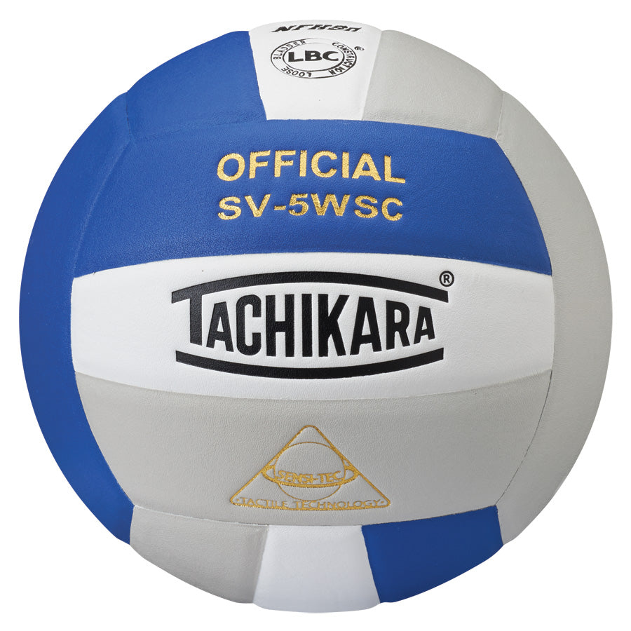Competition Volleyball - Sensi-Tec Microfiber Composite - Royal/White/Silver Gray
