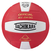Competition Volleyball - Sensi-Tec Microfiber Composite - Scarlet/White