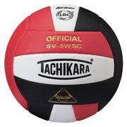 Competition Volleyball - Sensi-Tec Microfiber Composite - Scarlet/White/Black