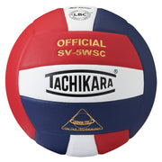 Competition Volleyball - Sensi-Tec Microfiber Composite - Scarlet/White/Navy