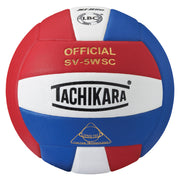 Competition Volleyball - Sensi-Tec Microfiber Composite - Scarlet/White/Royal