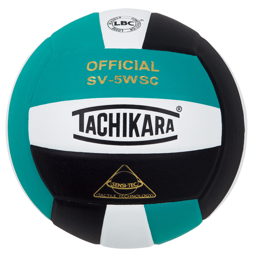 Competition Volleyball - Sensi-Tec Microfiber Composite - Teal/White/Black