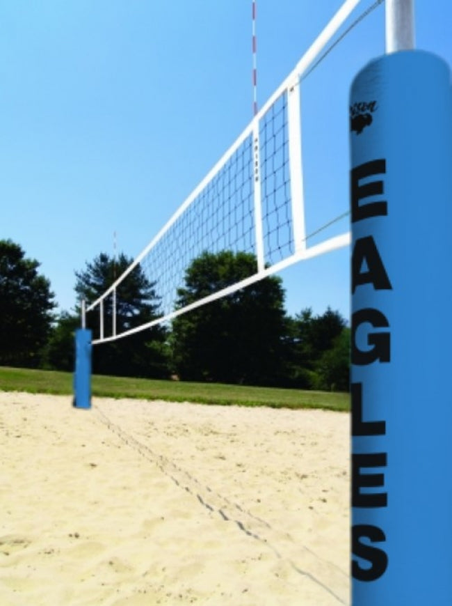 Centerline Side-by-side Double Court Sand Volleyball System, Cardinal