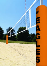 Centerline Side-by-side Double Court Sand Volleyball System, Orange