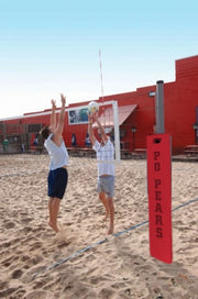 Match Point Aluminum Competition Sand Volleyball System, Cardinal