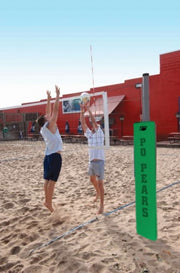 Match Point Aluminum Competition Sand Volleyball System, Kelly Green