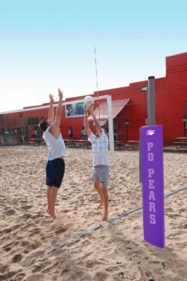 Match Point Aluminum Competition Sand Volleyball System, Purple