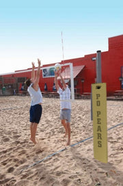 Match Point Aluminum Competition Sand Volleyball System, Vegas Gold