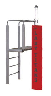 Sand Volleyball Official's Platform w/Gray Padding - Scarlet