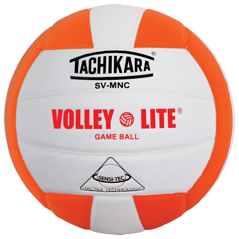 Training Volleyball - "VOLLEY-LITE" Lightweight / Sensi-Tec Microfiber Composite - Orange/White