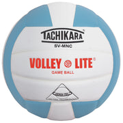 Training Volleyball - "VOLLEY-LITE" Lightweight / Sensi-Tec Microfiber Composite - Powder Blue/White