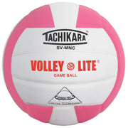 Training Volleyball - "VOLLEY-LITE" Lightweight / Sensi-Tec Microfiber Composite - Pink/White