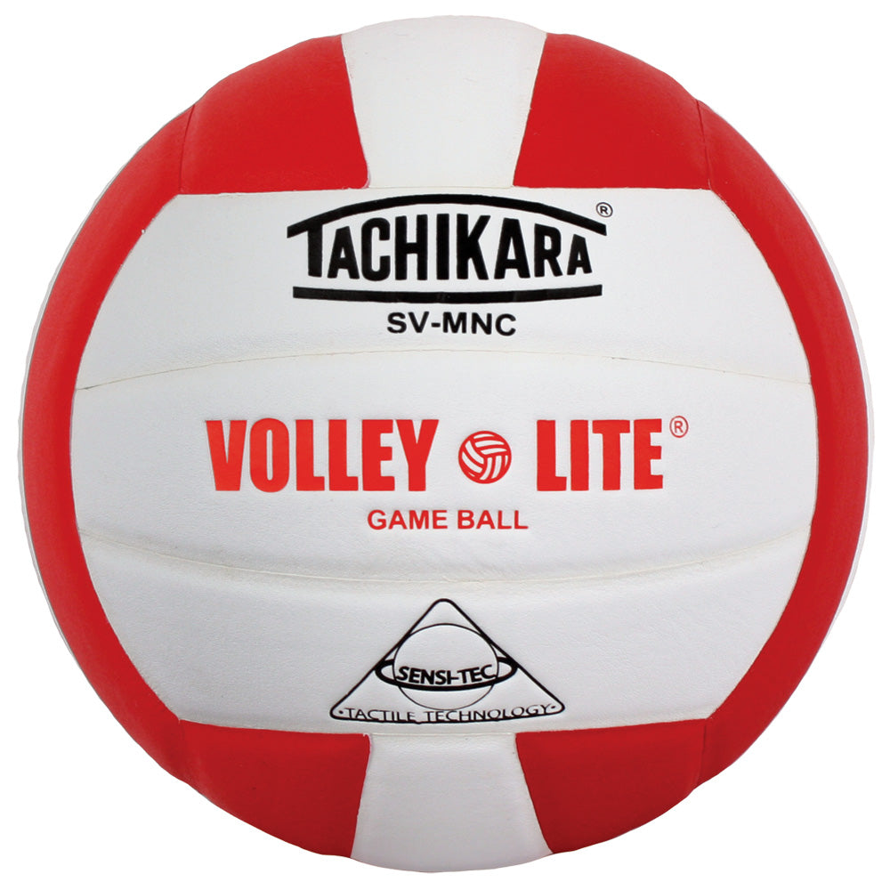 Training Volleyball - "VOLLEY-LITE" Lightweight / Sensi-Tec Microfiber Composite - Scarlet/White