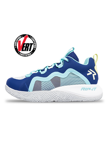 RIP-IT Women’s Future Volleyball Shoe - Size 7.5 - White/Navy/Blue