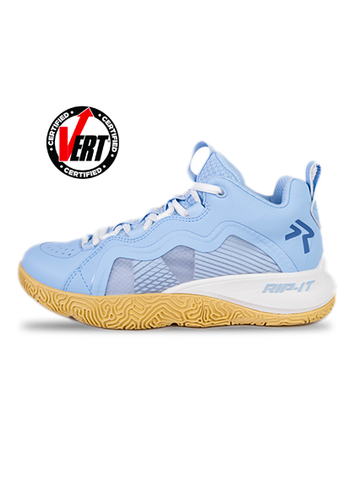 RIP-IT Women’s Future Volleyball Shoe - Size 12 - Carolina Blue/White