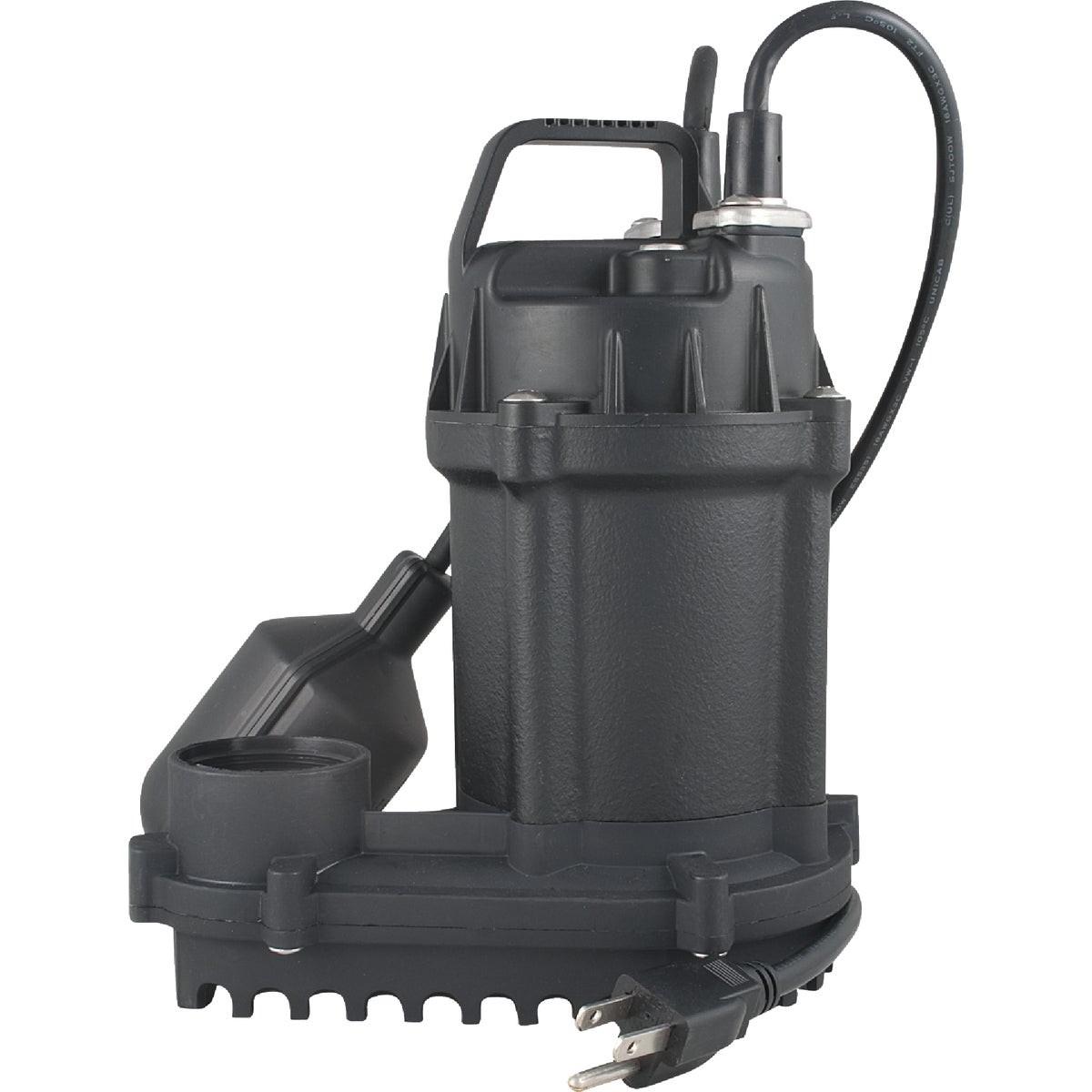 1/3 HP 115V Cast-Iron Submersible Sump Pump