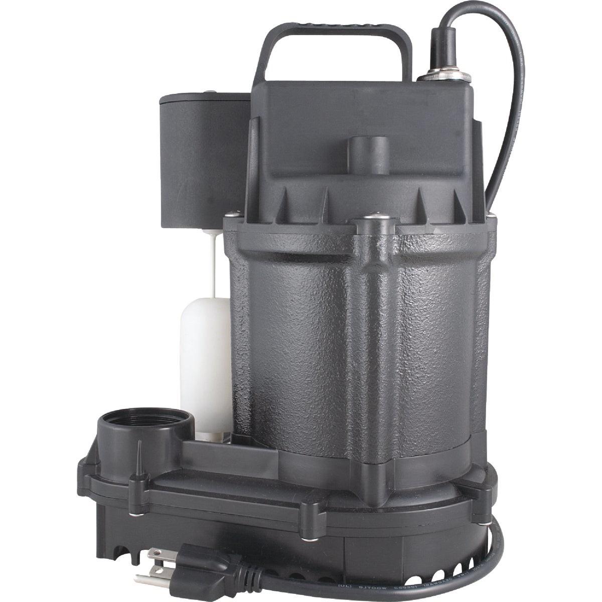 1/3 HP Cast-Iron Submersible Sump Pump