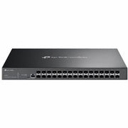 TP-Link - Omada 32-Port 10GE SFP+ L2+ Managed Switch - Manageable - 10 Gigabit Ethernet - 10GBase-X - 2 Layer Supported - Modular - Black
