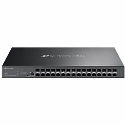 TP-Link - Omada 32-Port 10GE SFP+ L2+ Managed Switch - Manageable - 10 Gigabit Ethernet - 10GBase-X - 2 Layer Supported - Modular - Black