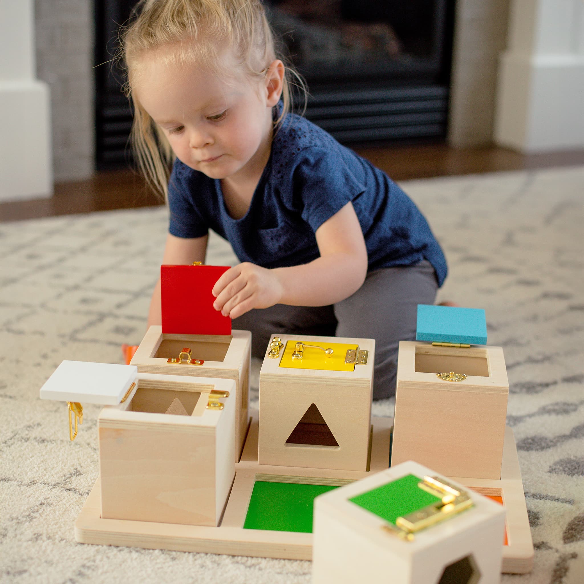 Peekaboo Lock Boxes - Set of 6
