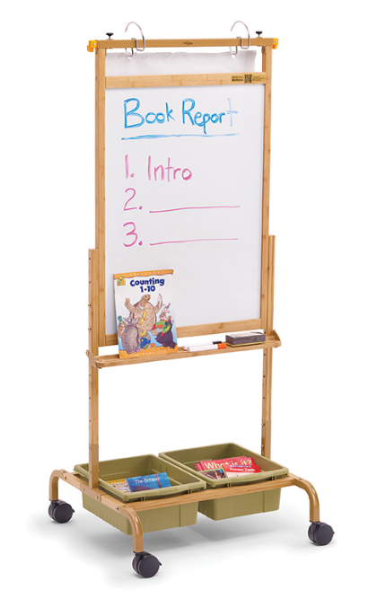Bamboo Deluxe Chart Stand w/ Sage Tubs