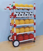 All Terrain Ball Cart, 44”L x 19”W x 59”H
