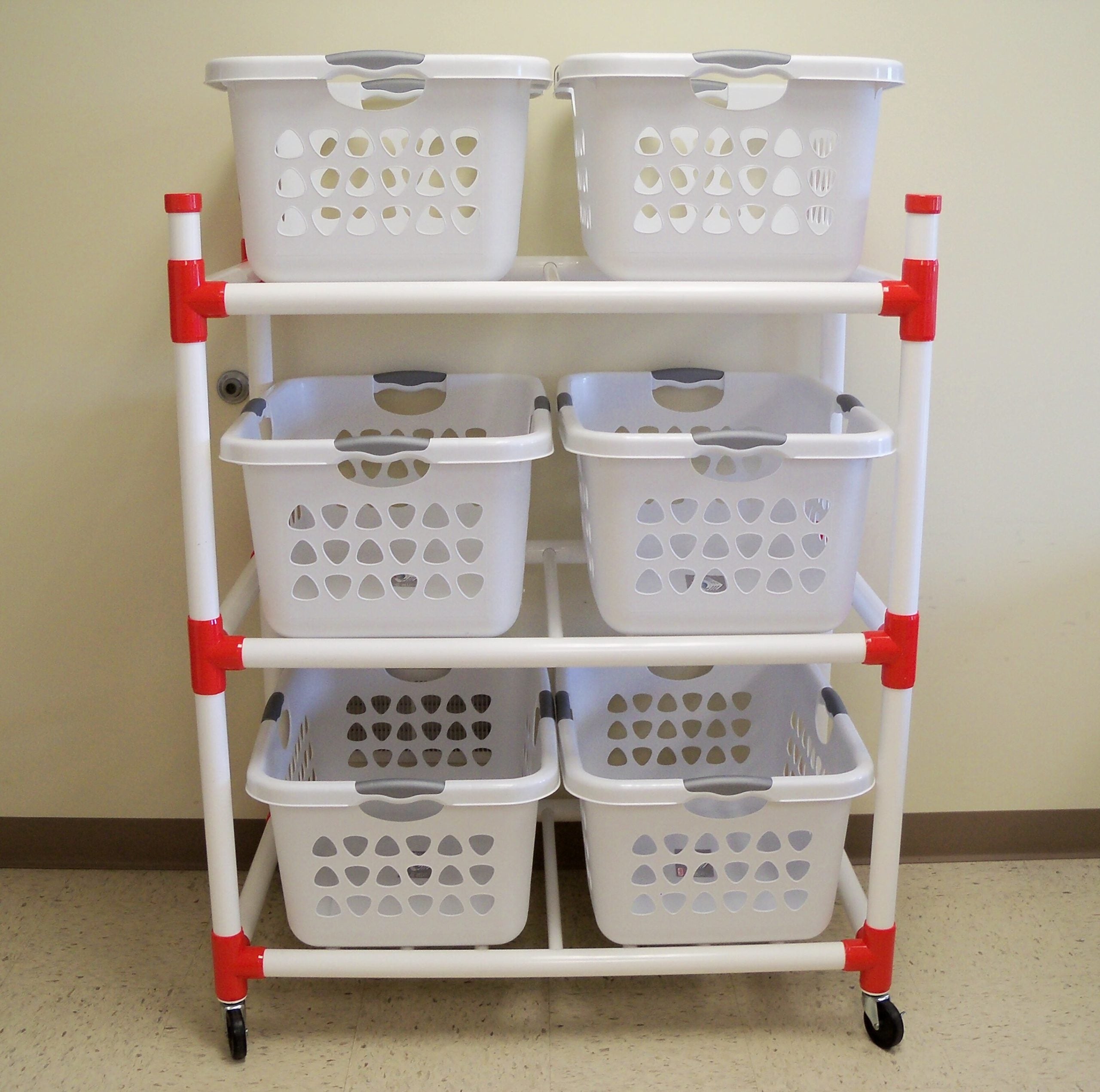 Basket Master Cart (Wheels), 41”L x 24”W x 52”H