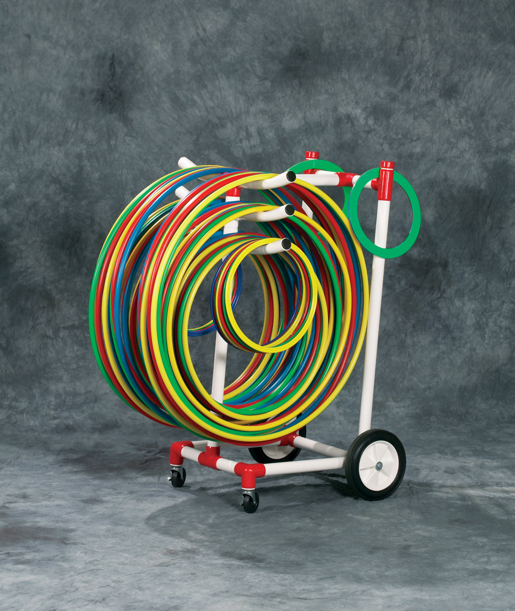 Hoop Caddy, 26”L x 26”W x 47”H