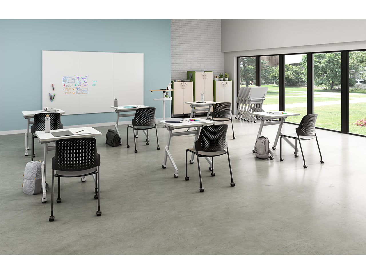 Learn Flip & Nest Rect Desk De