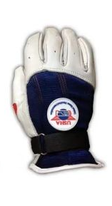 Elite Deerskin Handball Gloves, Padded, Navy, Xxlarge