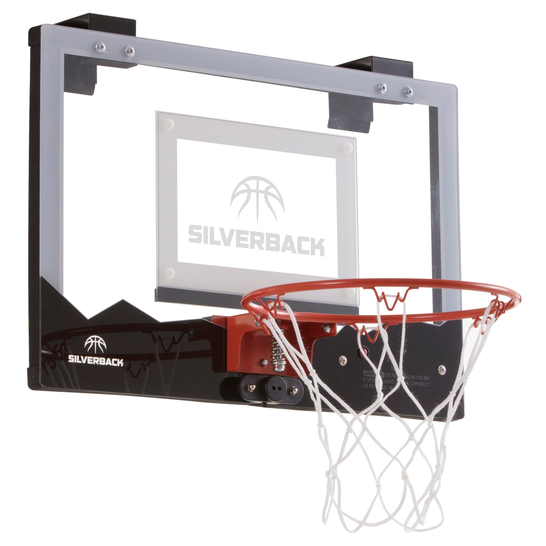 Silverback Lumen-X 18" Led Over-The-Door Mini Basketball Hoop With Ball