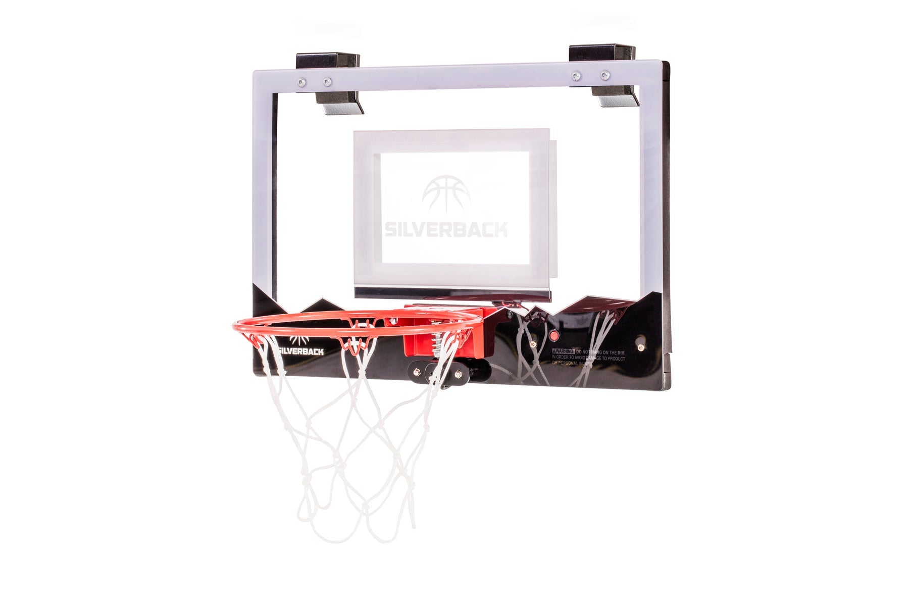 Silverback Lumen-X 18" Led Over-The-Door Mini Basketball Hoop With Ball
